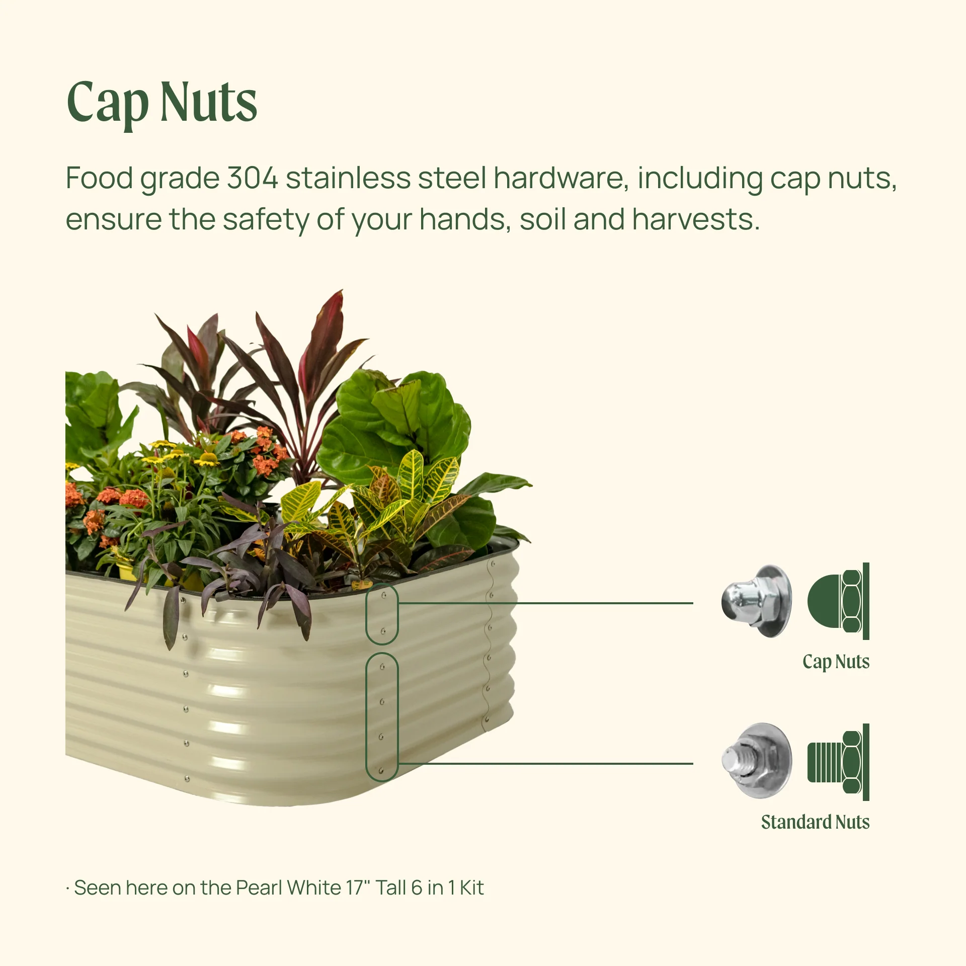 17" Tall 4 In 1 Small Modular Metal Raised Garden Bed Kit - Image 15