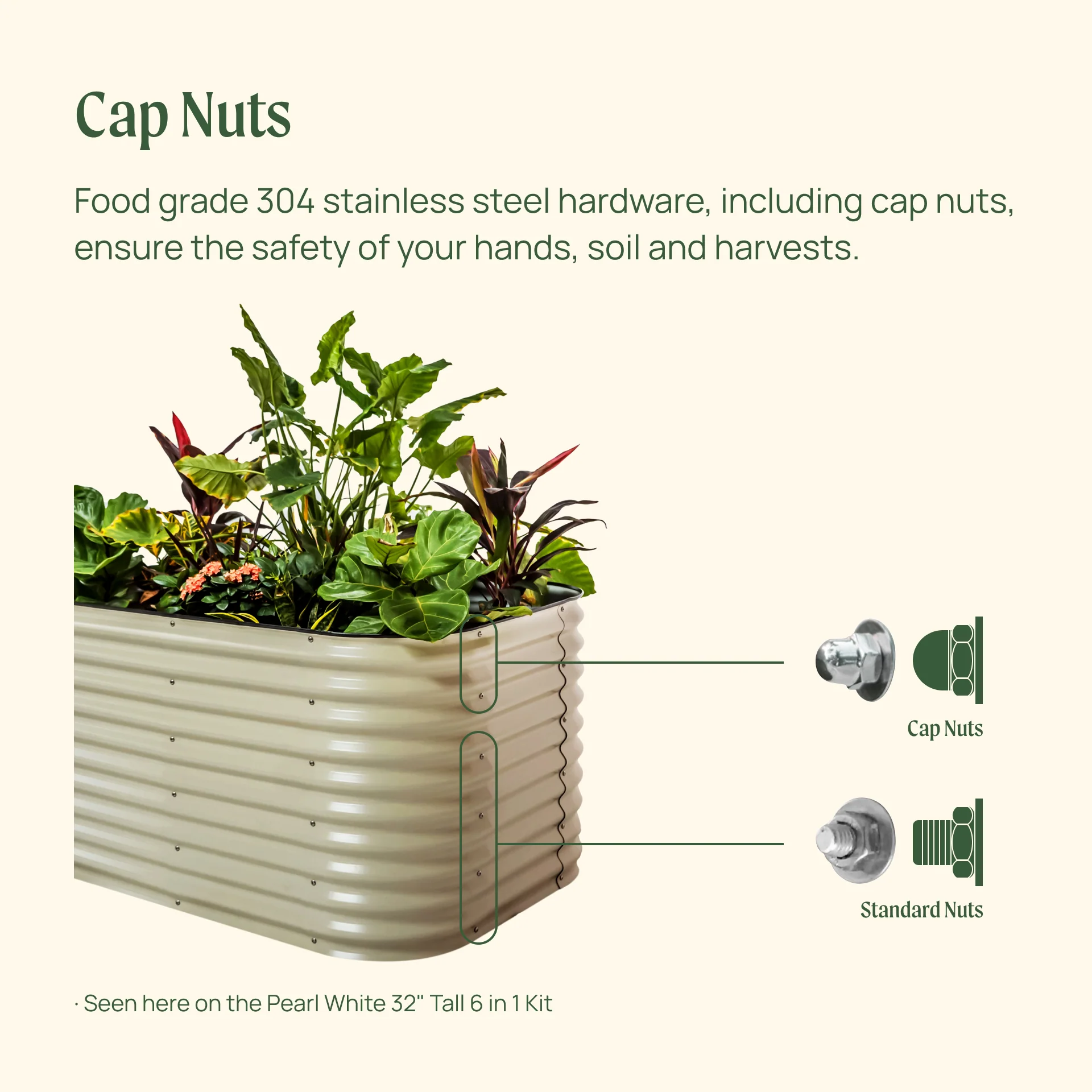 32" Extra Tall 9 In 1 Large Modular Metal Raised Garden Bed Kit - Image 15