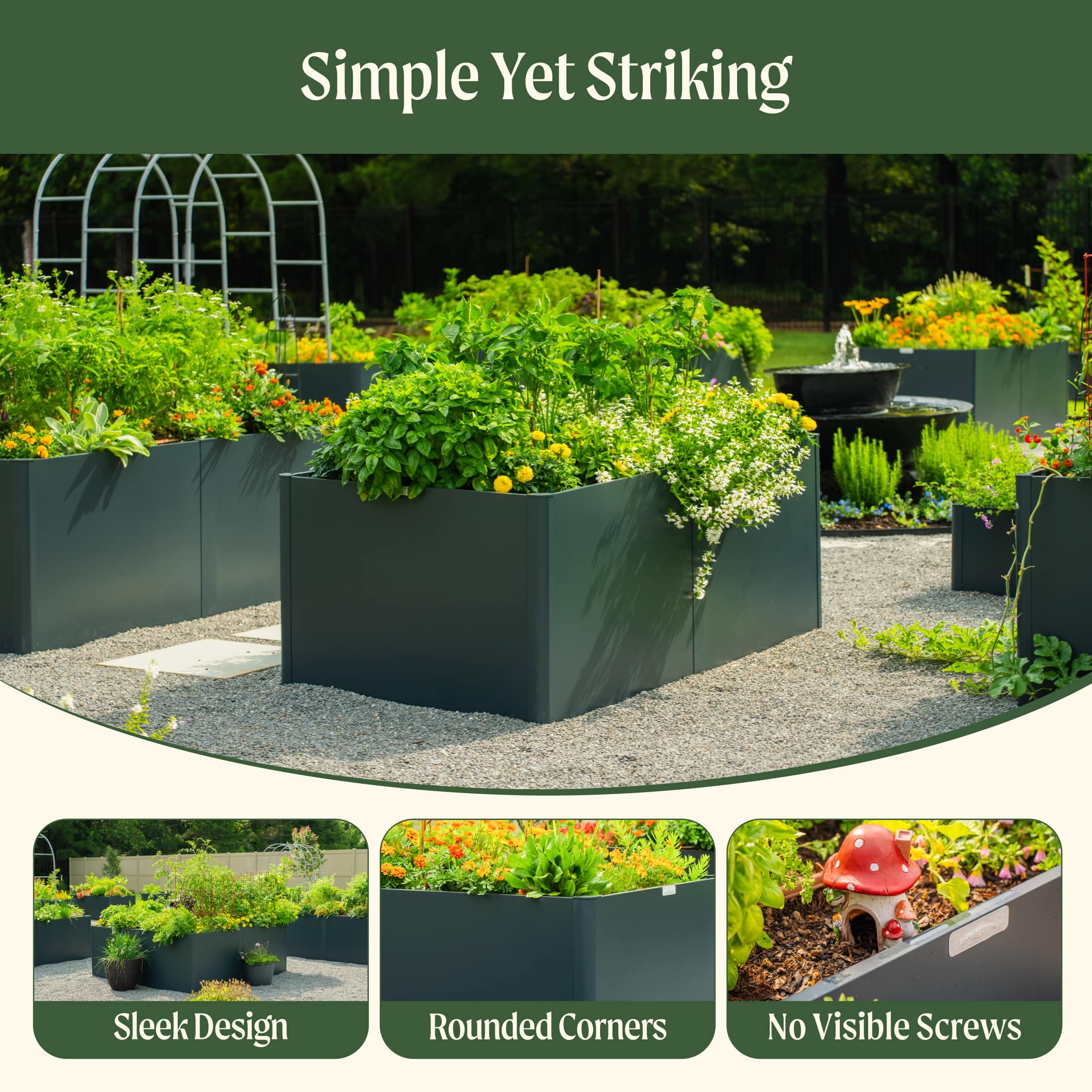 32" Extra Tall Modern 27" x 83" Metal Raised Garden Bed - 1 Pack - Image 5