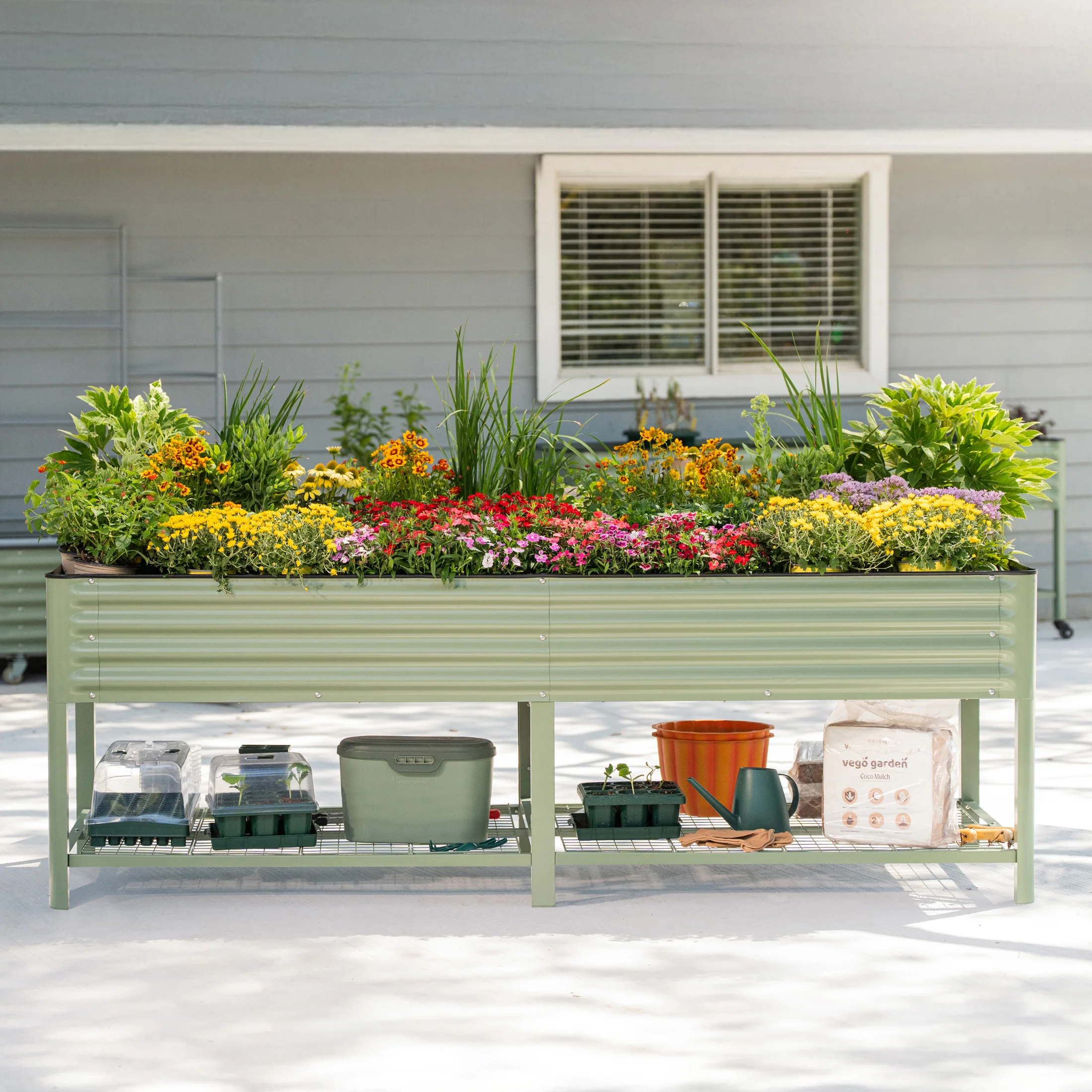 Elevated Garden Bed - Jumbo Series 3' x 8' Wheels Included - Image 13