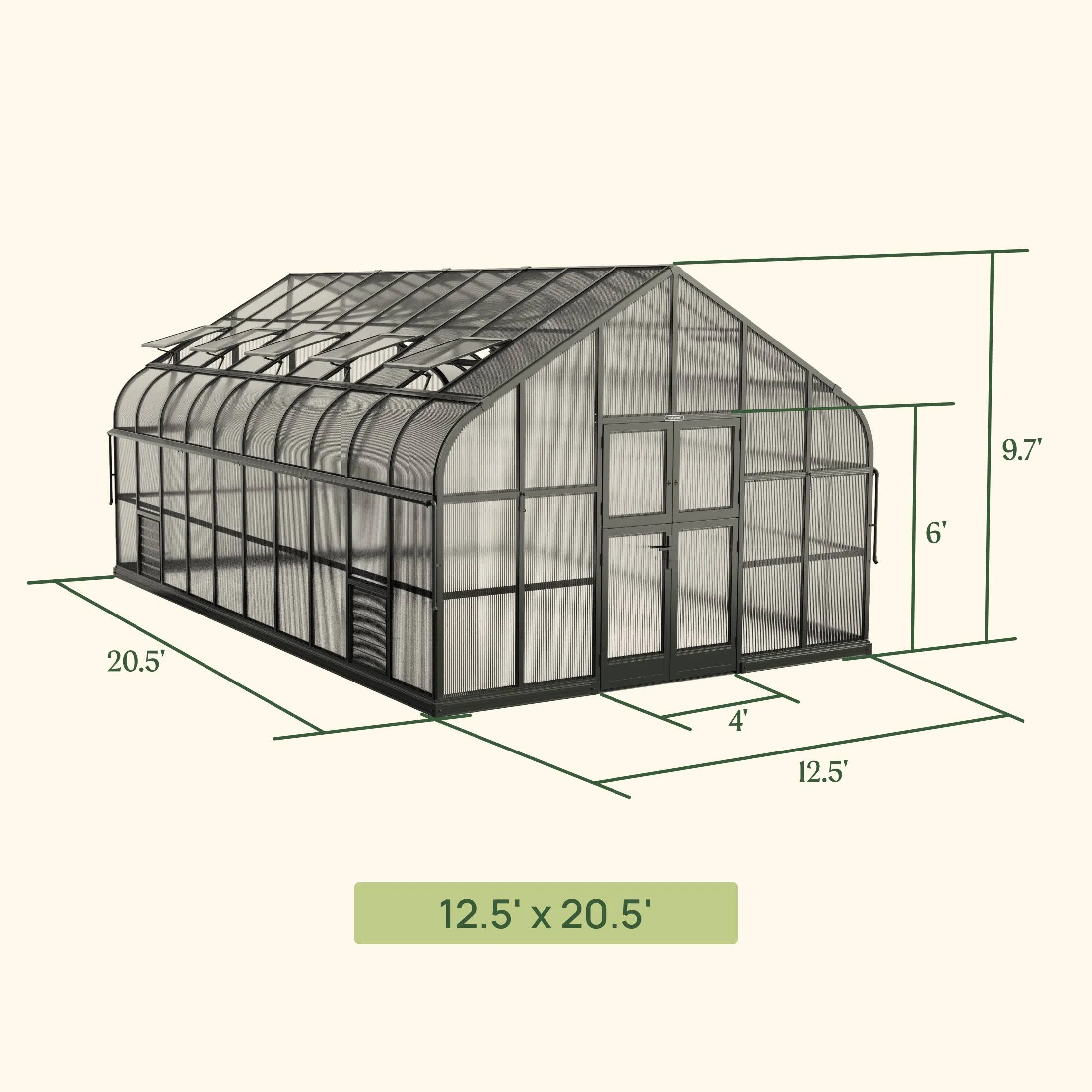 Vego Grand Pacific Greenhouse – 12.5ft Grow Light Garden + Bistro - Image 4
