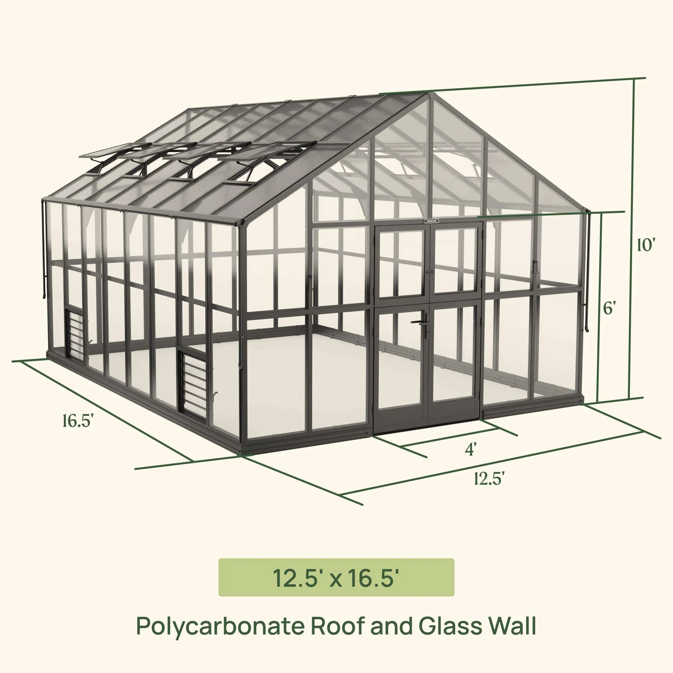 Vego Grand Victorian Greenhouse – 12.5ft Grow Light Garden + Bistro - Image 4
