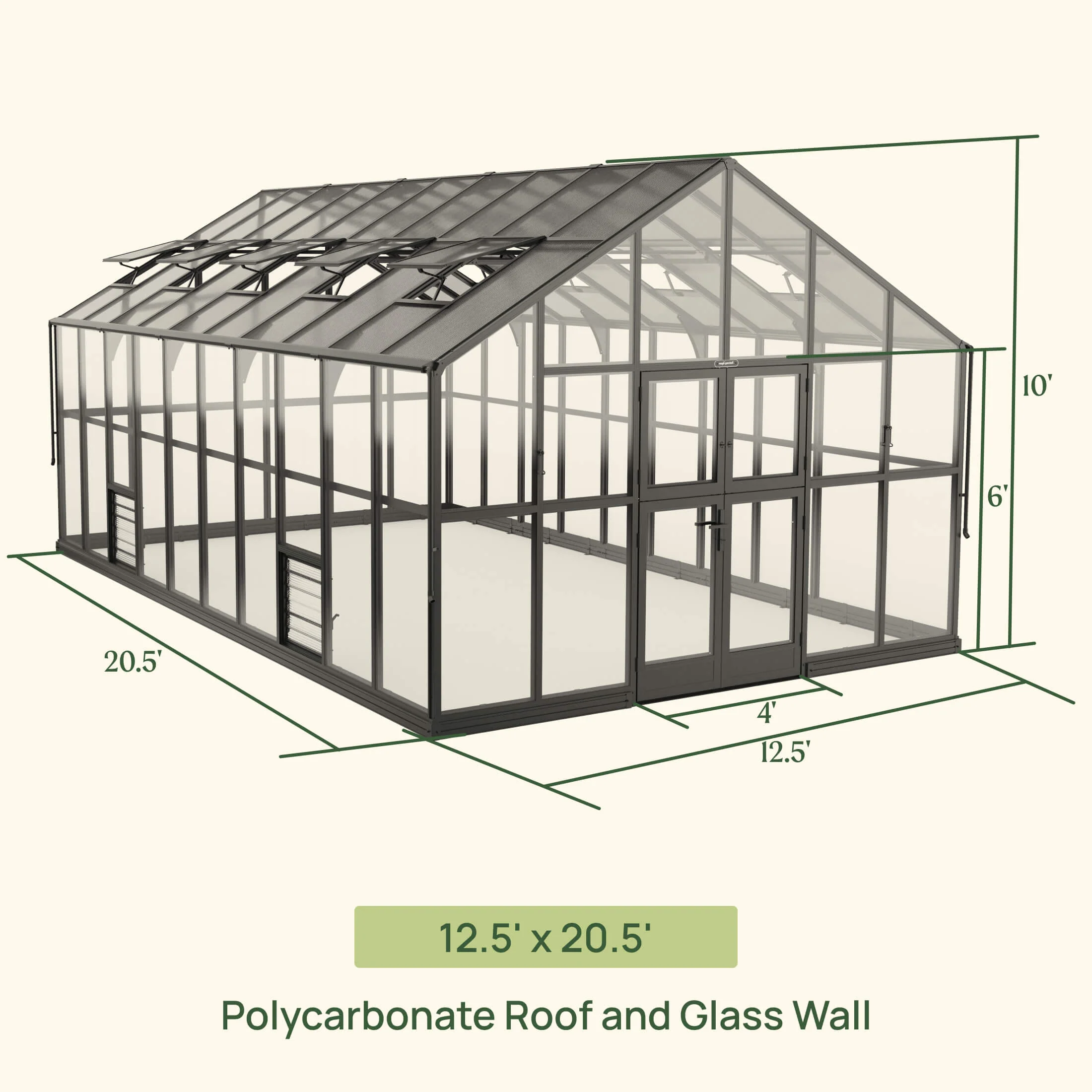 Vego Grand Victorian Greenhouse – 12.5ft Grow Light Garden + Bistro - Image 6